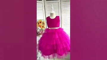 Customized Factory Crew Neck Girls Dresses Kids Skirt！