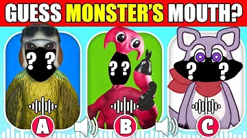 Guess The Monster's MOUTH + EMOJI | Garten of Banban 8 + Indigo Park | Syringeon, Rambley the Racoon