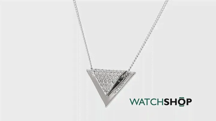 Guess Jewellery Ladies' Rhodium Plated Revers Necklace (UBN83067)