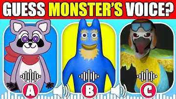 Guess The Voice! | Indigo Park + Garten of Banban 7 | Rambley the Raccoon, Blue Banban, Mollie Macaw