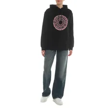 Женское худи GUESS CRISTIANE OVER SWEATSHIRT Артикул 3847555, черный
