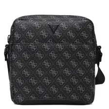 Мужская сумка через плечо GUESS TORINO TOP ZIP CROSSBODY FLAT Артикул 3914358, черный