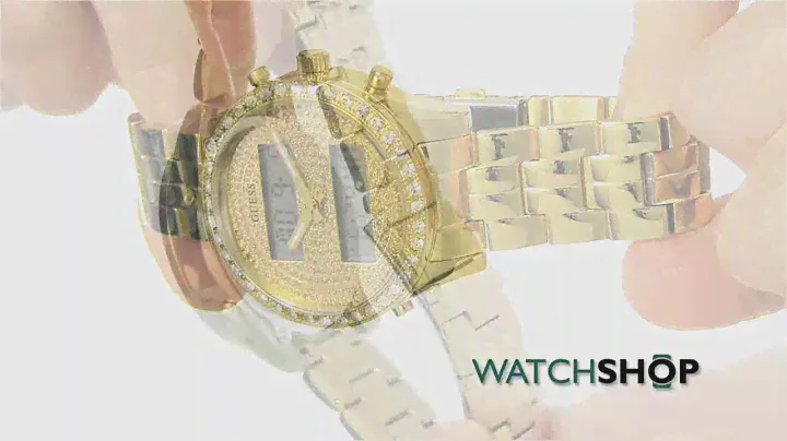 Guess Ladies' Glitterati Alarm Chronograph Watch (W0817L2)